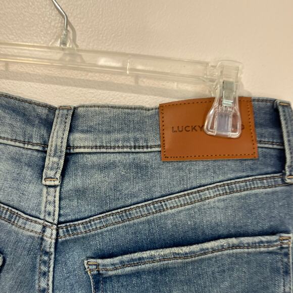 Lucky Brand Stevie High Rise Flare Jeans 12/31 Blue Denim Stretch Retro - Picture 9 of 10